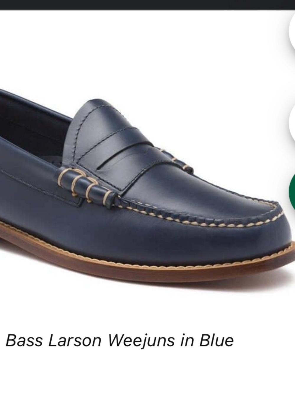 G.H. Bass Larson Weejuns in Blue men’s 7.5